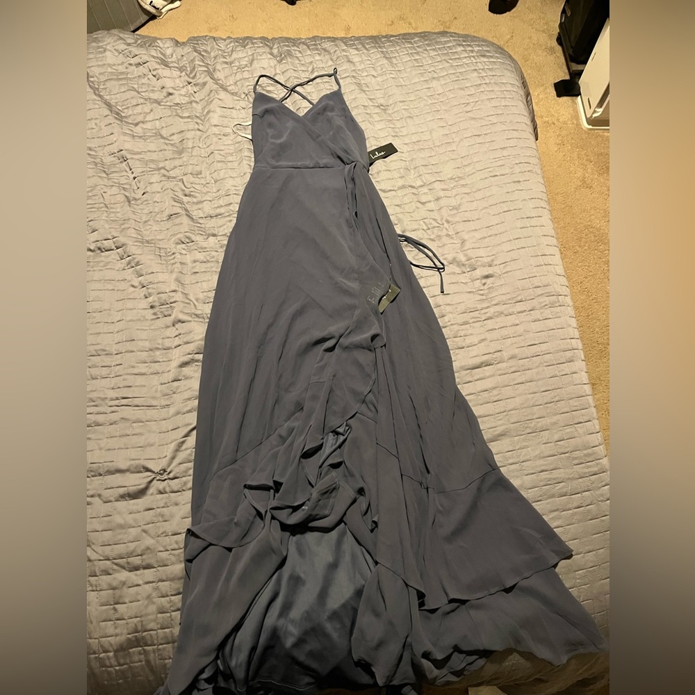 Long blue dress